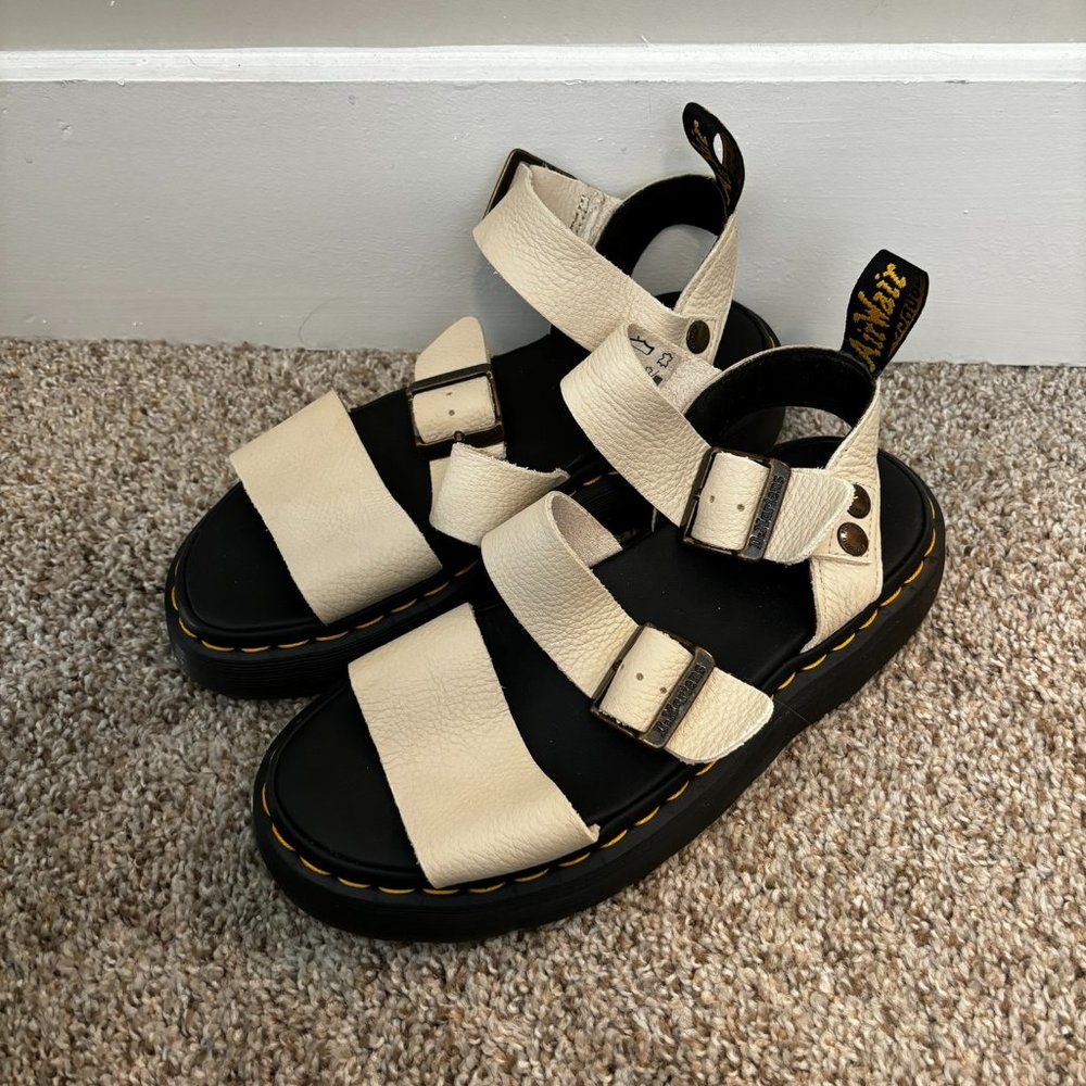 Doc Martens Gryphon Pisa Leather Platform Sandals